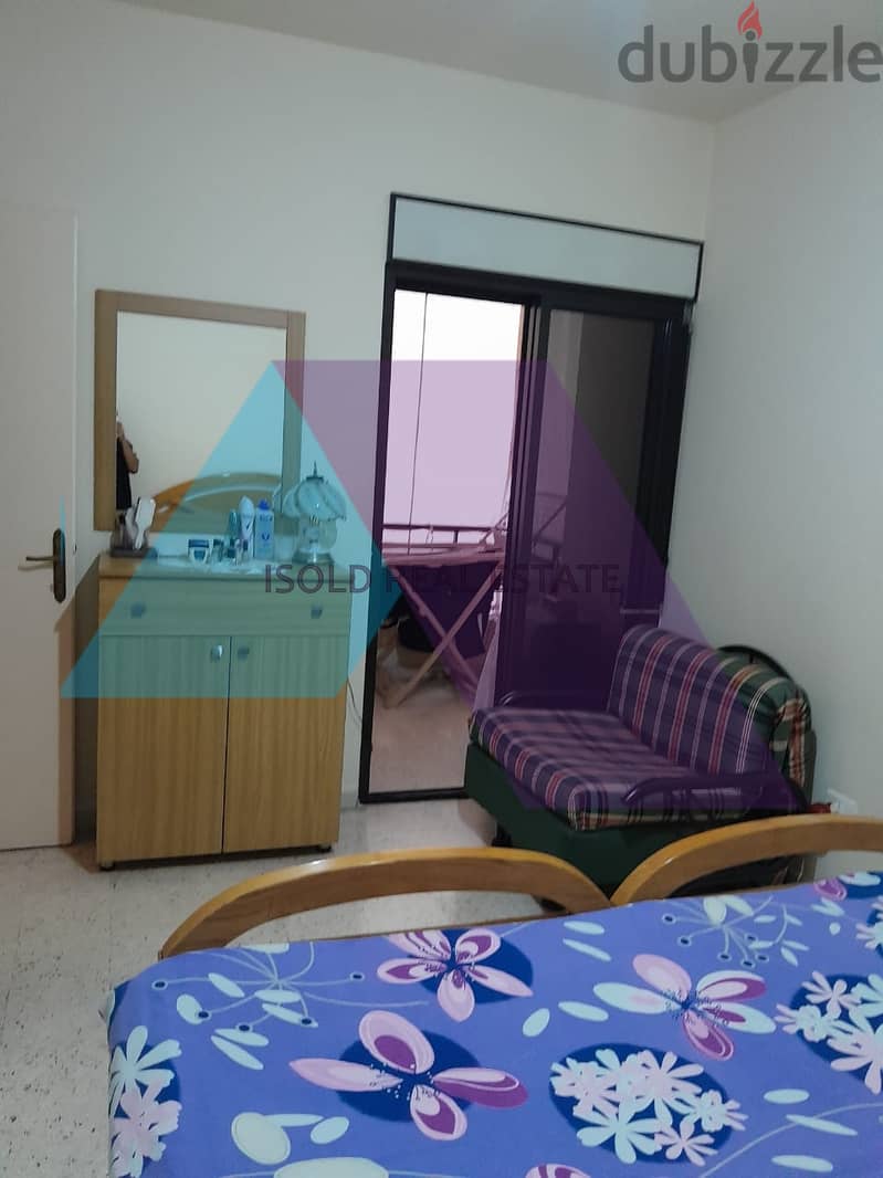 Semi furnished 130 m2 apartment+ sea view for sale in Zouk Mosbeh 7