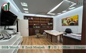 Furnished Office for rent in Zouk Mosbeh! 0