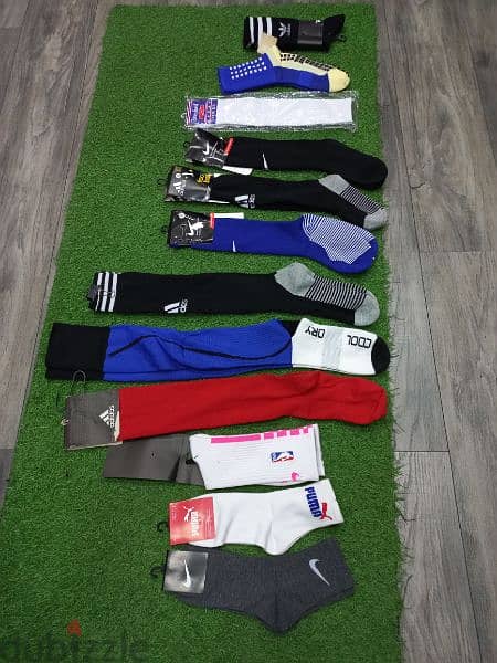 كلسات فوتبول كرة قدم موجود عدة مودلات  وعدة اسعار shosette grip socks 3