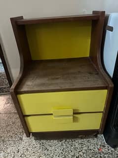1 piece two drawers table for bedroom