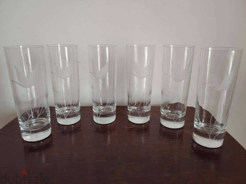 6 tall glasses with ice bucket 4