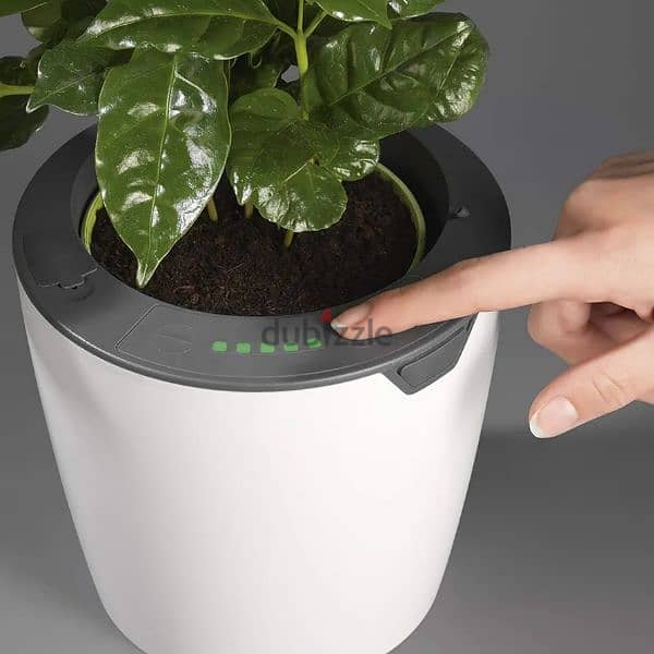 german store lazy leaf pot with watering system 2