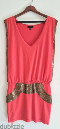 Bebe Dress ( Coral Color )