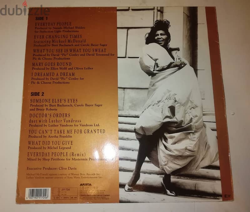 Aretha Franklin – What You See Is What You Sweat vinyl album 1