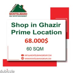 Shop for sale in Ghazir with a Prime Location!!