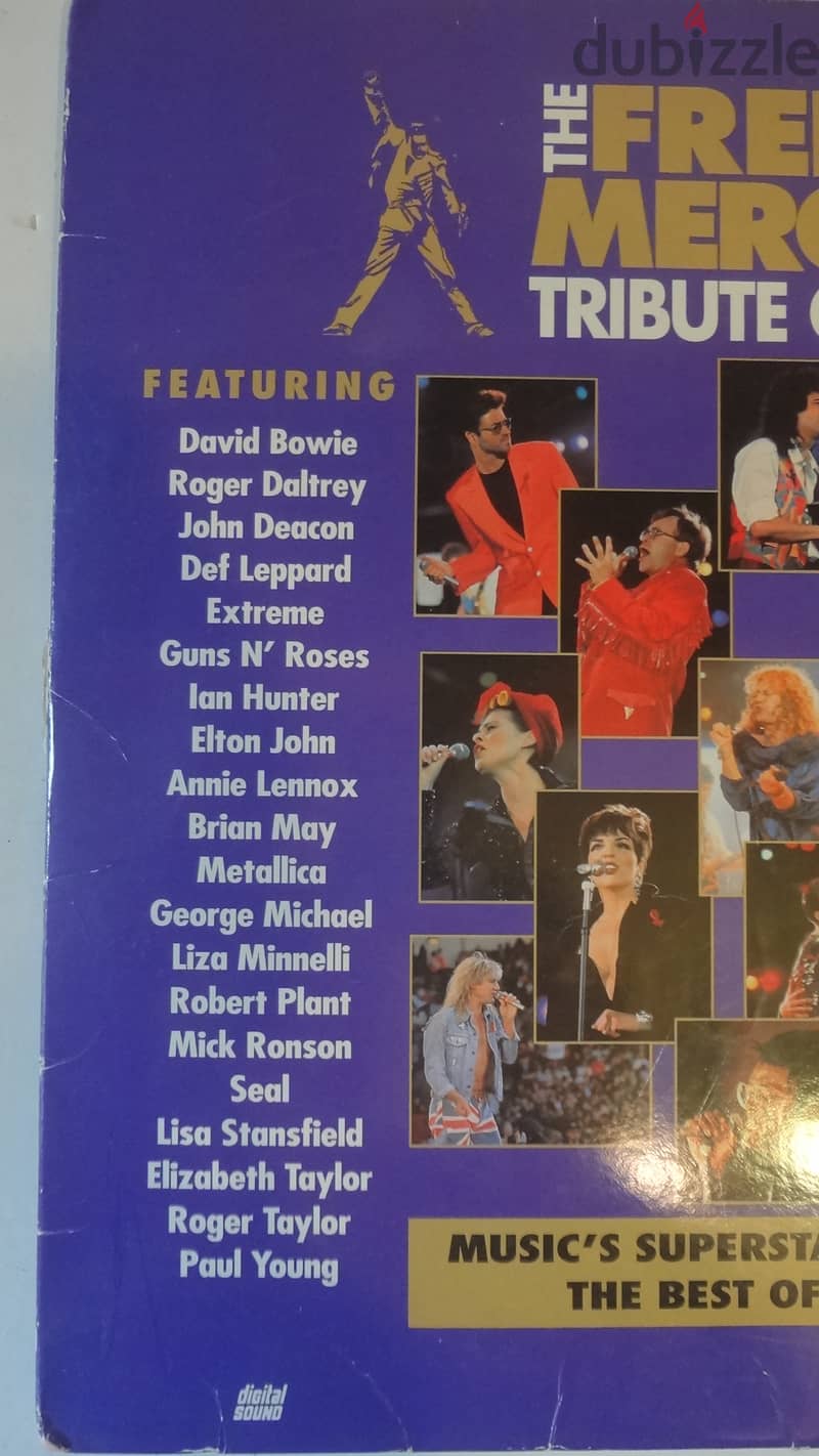 The Freddie Mercury tribute concert 2* laserdiscs gatefold 2