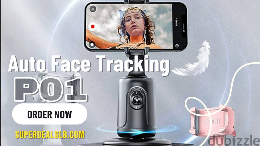 P01 Smart Face and Body Auto Tracking Phone Gimbals with Phone Clip 2