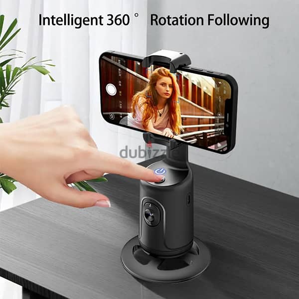 P01 Smart Face and Body Auto Tracking Phone Gimbals with Phone Clip 3