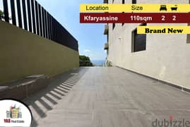 Kfaryassine 110m2 | 105m2 Terrace | Sea View | Brand New | KA | 0