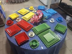 CAC Durable China Colored Plates