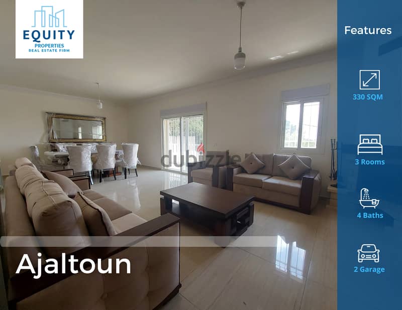 Ajaltoun | Fully Furnished | Terrace | 330 SQM | 850$/M | #EA63697 0
