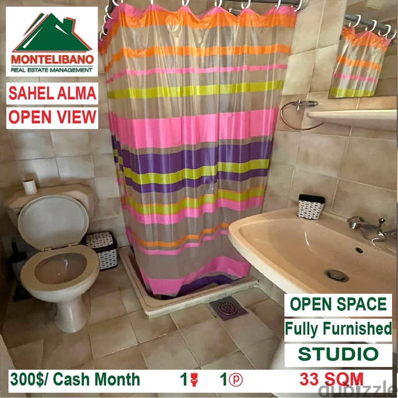 300$/Cash Month!! Studio for rent in Sahel Alma!! Open View!! 2