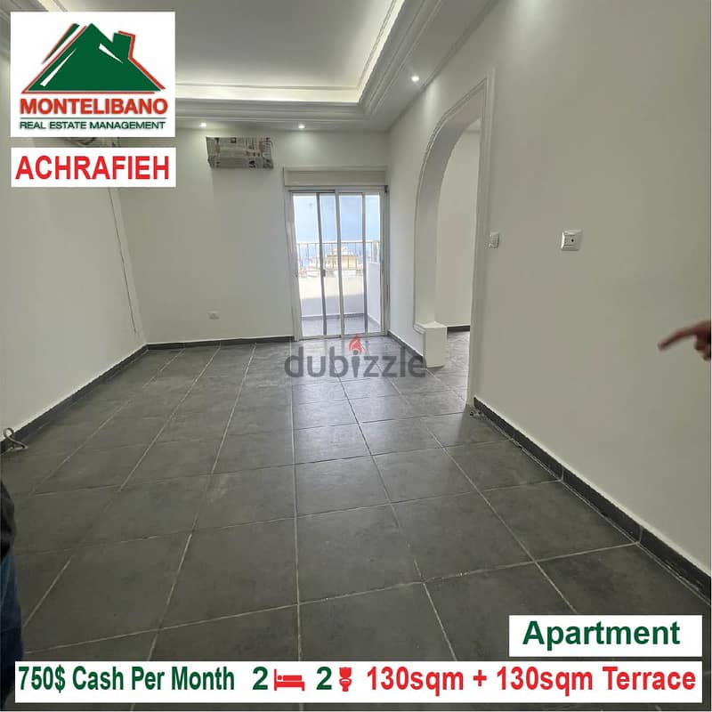750$!! Apartment for rent located in Achrafieh 2