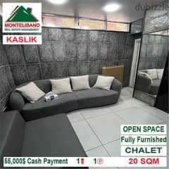 55,000$ Cash Payment!! Chalet for sale in Kaslik!!