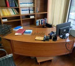 hazmieh fully furnished office 118m main road for rent Ref#6128