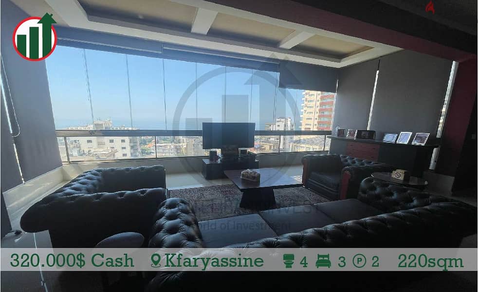 Fully Furnished Apartment for sale in Kfaryassine! 2