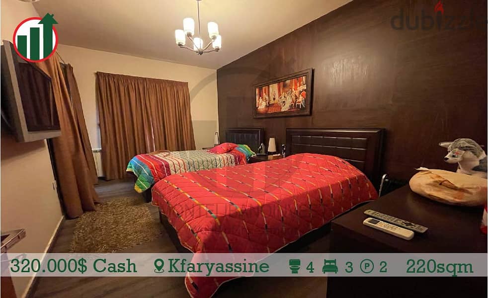 Fully Furnished Apartment for sale in Kfaryassine! 9
