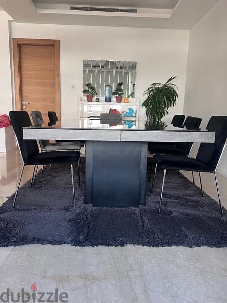 Used Dining Table and 8 chairs from ID Design 2