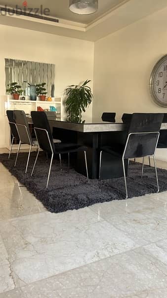Used Dining Table and 8 chairs from ID Design 3