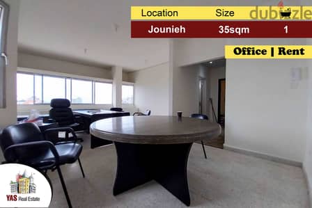 Jounieh 35m2 | Office for Rent | Partly Furnished | Renovated |ac IV |