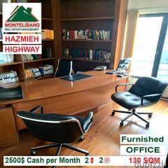 2500$!! Prime Location Office for rent located in Highway Hazmieh