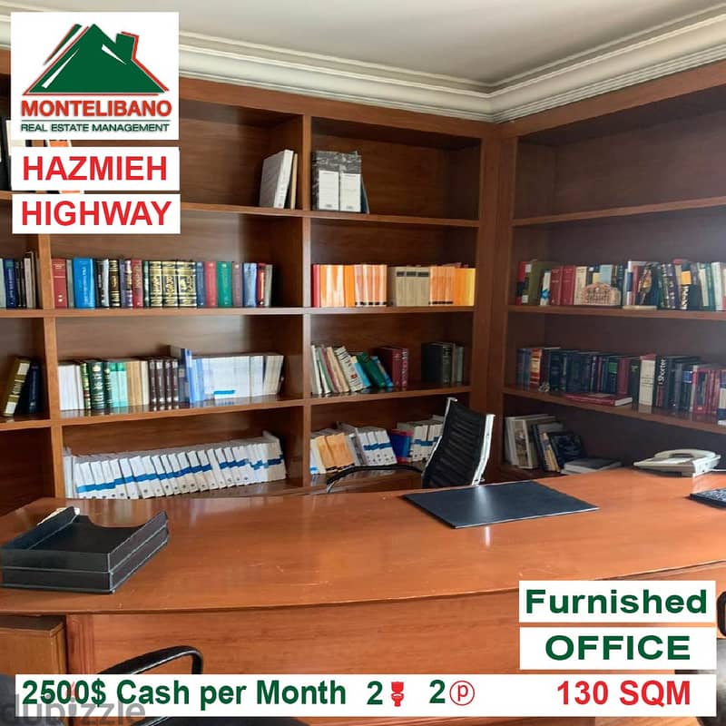 2500$!! Prime Location Office for rent located in Highway Hazmieh 1