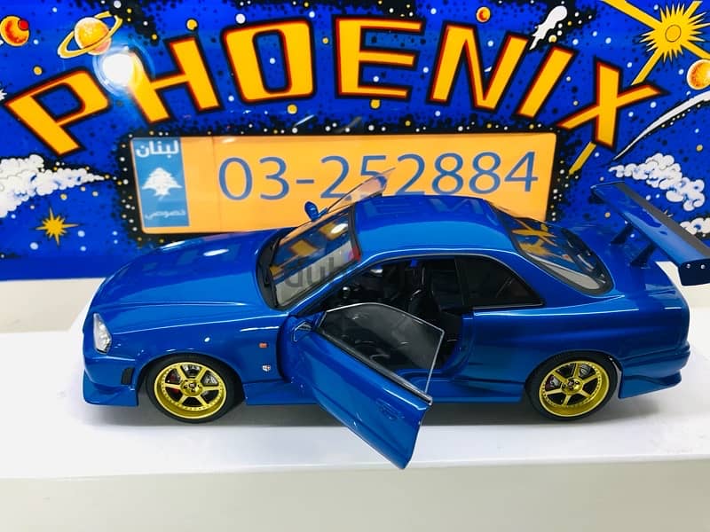 1/18 diecast Nissan Skyline GTR (R34) BLUE 0