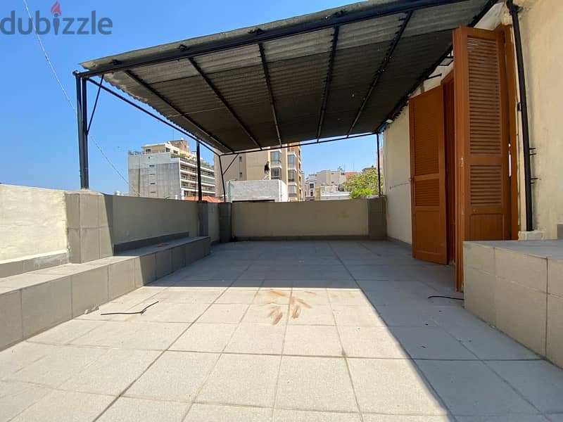 Rooftop Apartment W/ Terrace  for rent in gemayzeh, prime location. 0