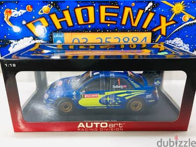 1/18 diecast Autoart Subaru Impreza WRC Solberg Winner 2004 Japan #1