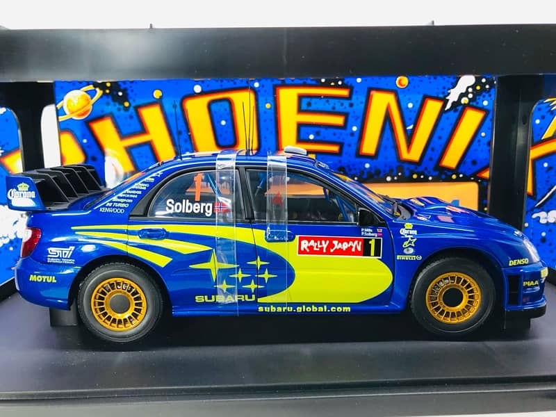 1/18 diecast Autoart Subaru Impreza WRC Solberg Winner 2004 Japan #1 4