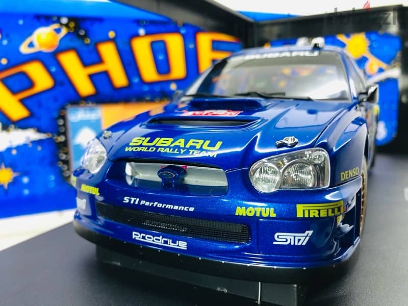 1/18 diecast Autoart Subaru Impreza WRC Solberg Winner 2004 Japan #1 5