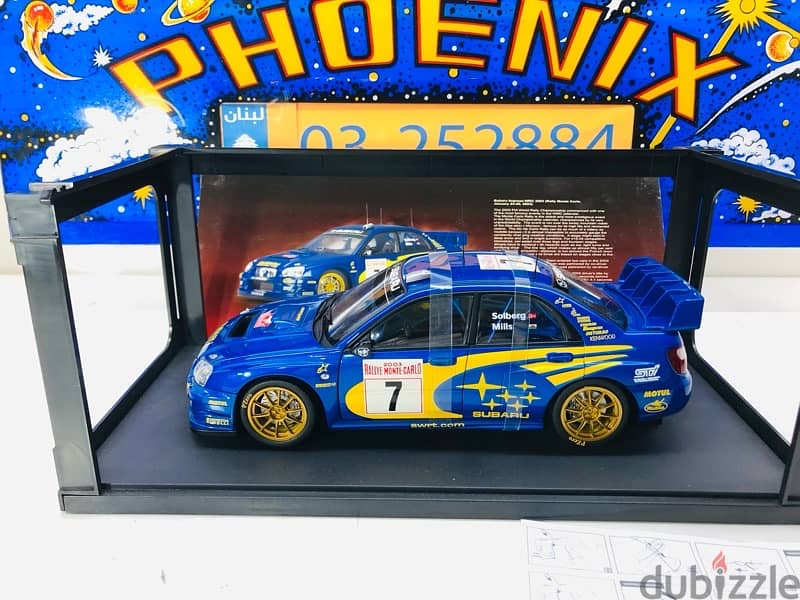 1/18 diecast Autoart Subaru Impreza WRC Solberg 2003 Rally Monte Carlo 2