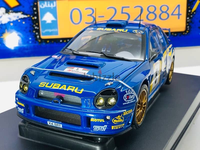 1/18 diecast Autoart 80191 Subaru Impreza 2001 Burns #5 Portugal 3