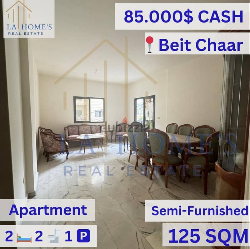 Apartment For Sale Located In Beit Chaar شقة للبيع تقع في بيت الشعار 0