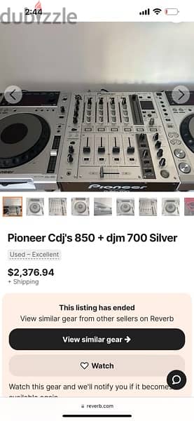 CDJ 850 with DJM 700 Silver Edition with flight case 1