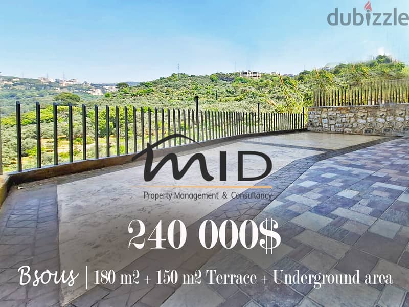 Bsous | Brand New 180m² + 150m² Terrace | Open View | 3 Bedrooms 1