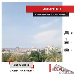 82 000 $ Apartment for sale in jounieh 120 SQM REF#JH17239