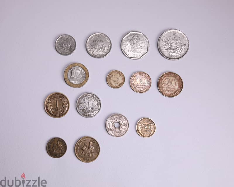 14 Old French coins 0