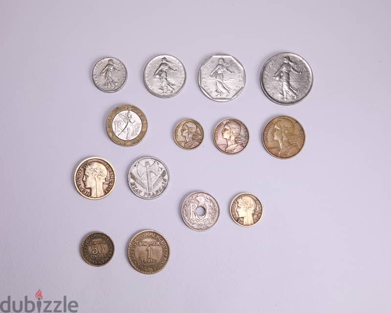 14 Old French coins 1