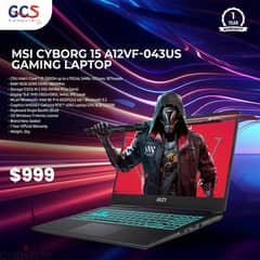 MSI Cyborg 15 A12VF-043US Gaming Laptop