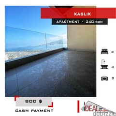 Apartment for rent in kaslik 240 sqm ref#ma5115