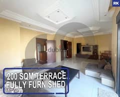 Apartment With 200 Sqm Terrace in Antelias/انطلياس REF#RK104502