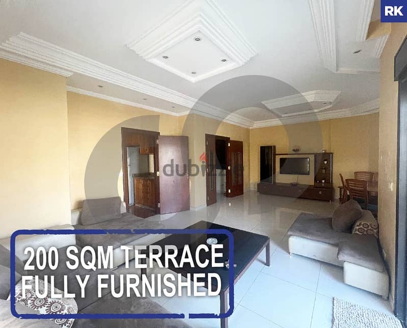 Apartment With 200 Sqm Terrace in Antelias/انطلياس REF#RK104502 0