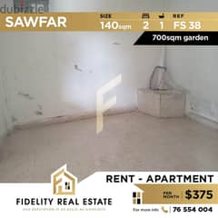 Apartment for rent in Sawfar FS38