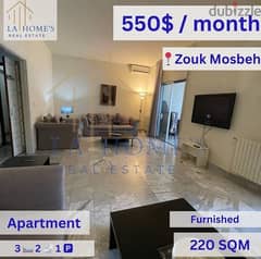 Apartment For Rent Located In Zouk Mosbeh