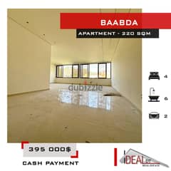 Apartment for sale in Baabda 220 sqm ref#ms8233