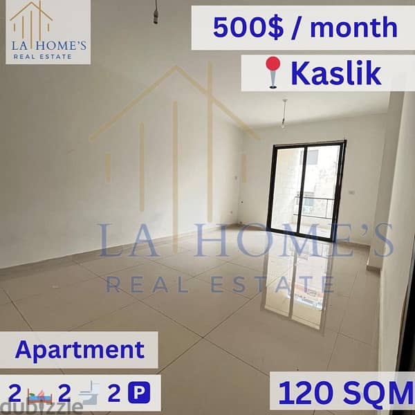 Apartment For Rent Located In Kaslik شقة للإيجار تقع في الكسليك 1