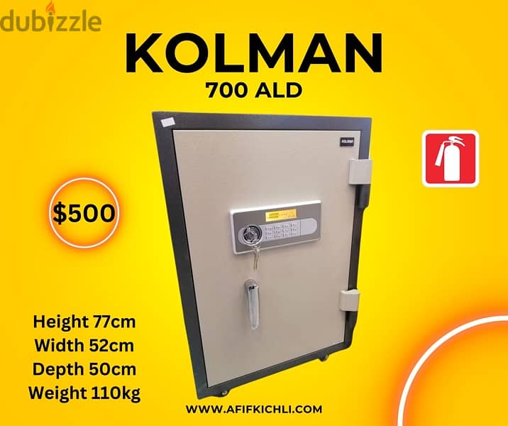 Kolman Safe Box all Sizes! 5