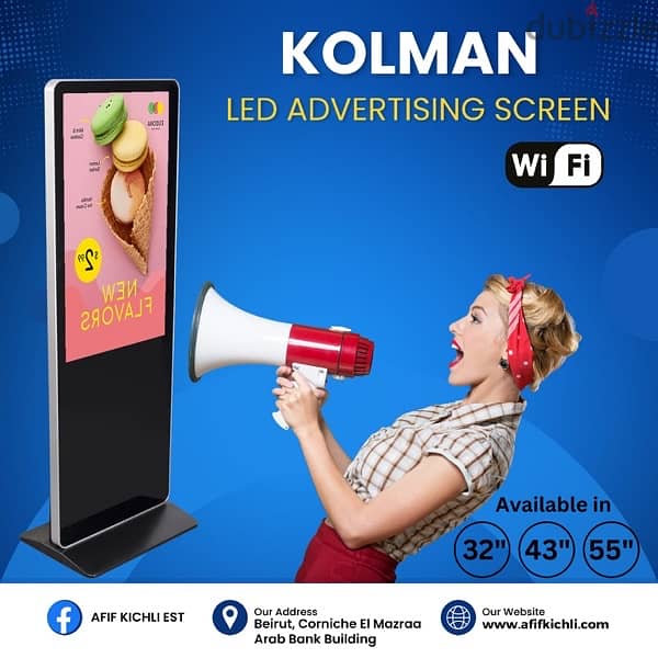 Kolman LED Advertising Screens 32-43-55 0