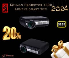 Kolman Projector 4500 Lumens Smart